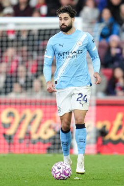 Manchester City 'den Josko Gvardiol Premier Lig maçı sırasında Brentford Manchester City' ye karşı Gtech Community Stadyumu, Londra, Birleşik Krallık, 5 Ekim 2025
