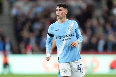 Manchester City 'den Phil Foden Premier League maçı sırasında Brentford Manchester City' ye karşı Gtech Community Stadyumu, Londra, 5 Ekim 2025