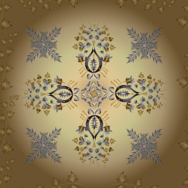 Renkli arkaplanda ilginç karalamalar olan kusursuz desen. Vektör illüstrasyonu.