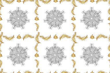 Renkli arkaplanda ilginç karalamalar olan kusursuz desen. Pano. Raster illüstrasyonu.