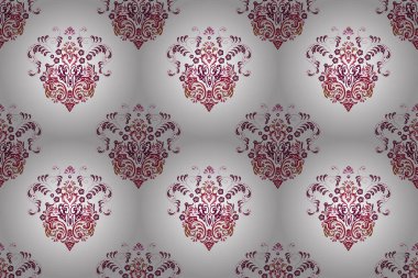 Renkli arkaplanda ilginç karalamalar olan kusursuz desen. Pano. Raster illüstrasyonu.