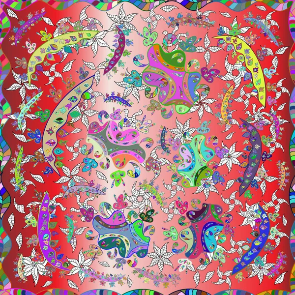 Цветочный Луг Фон Текстиля Обои Чехлы Поверхность Печать Подарочная Упаковка — стоковое фото