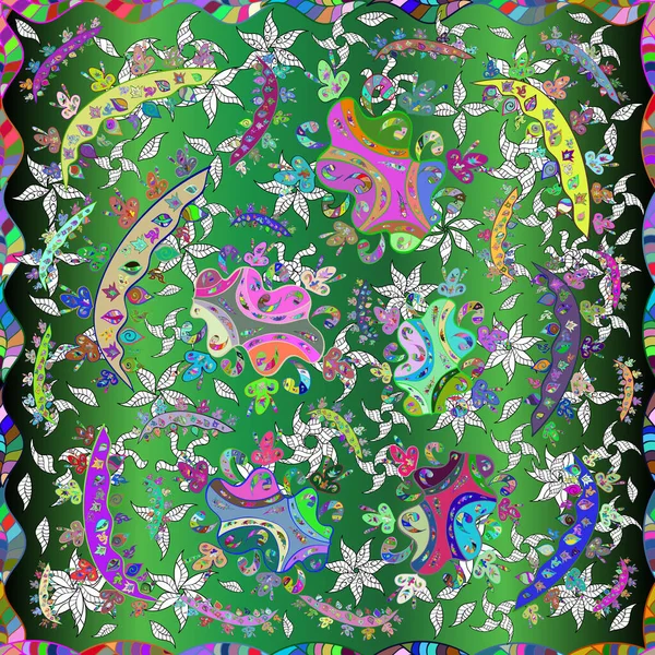 Цветочный Бесшовный Фон Цветет Декоративная Весенняя Садовая Текстура Цветочный Узор — стоковое фото