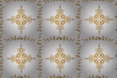 Renkli arkaplanda ilginç karalamalar olan kusursuz desen. Pano. Raster illüstrasyonu.