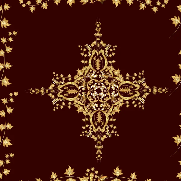 Zlatá Tapeta Pozadí Textury Zlatý Prvek Hnědých Žlutých Béžových Barvách — Stock fotografie