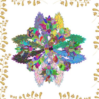 soyut ilginç resimler renkli mandala karalamaları