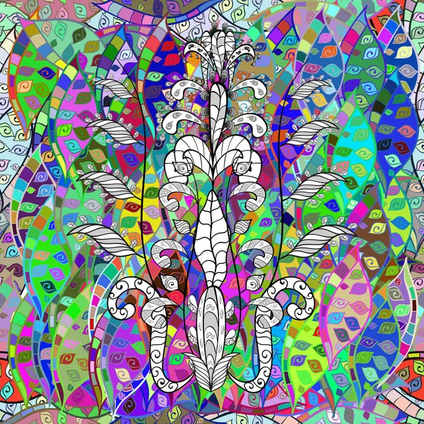 Бесшовный Шаблон Мандалами Векторные Украшения Фон Бесшовный Рисунок Абстрактным Орнаментом — стоковый вектор