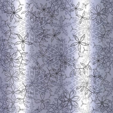 Renkli arkaplanda ilginç karalamalar olan kusursuz desen. Raster illüstrasyonu.