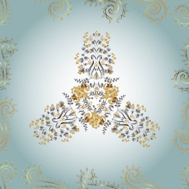 Vektör çizim. Küçük ölçekli çiçek basit şirin desende. Çiçek sorunsuz arka plan Tekstil veya kitap kapakları, üretim, duvar kağıdı, baskı, hediye paketi ve scrapbooking.