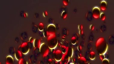 Renkli unsurlarla hareketli arka plan görüntüleri. Video kaydı. Renkli toplarla hareket arkaplanı.
