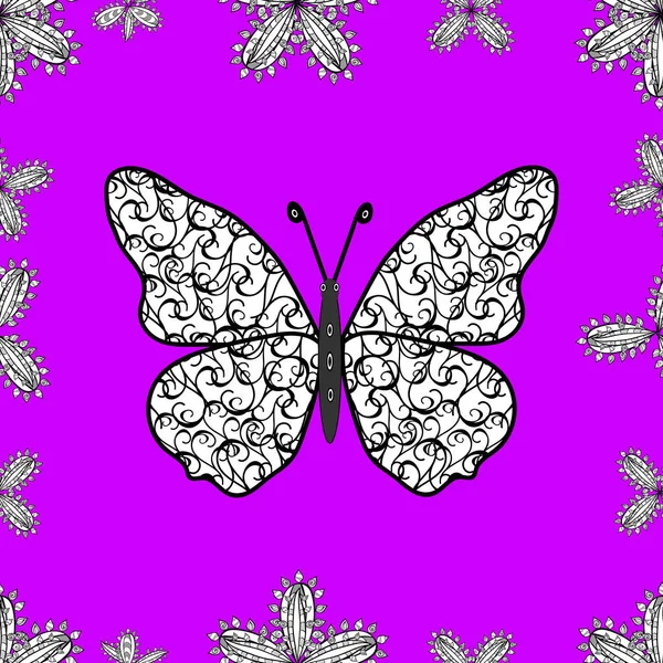 Acuarela Abstracta Patrón Brillante Alas Mariposa Colores Retro Imágenes Colores — Vector de stock