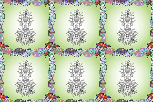 Blumen Nahtlosen Hintergrund Für Textilien Oder Bucheinbände Herstellung Tapeten Druck — Stockfoto