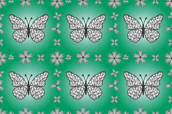 Colorfil Mooie Vlinders Illustraties Mooie Achtergrond Voor Papier Ontwerp Van — Stockfoto