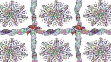 Renkli unsurlarla hareketli arka plan görüntüleri. Çiçekler. Eski model. Bayrak biçimi.