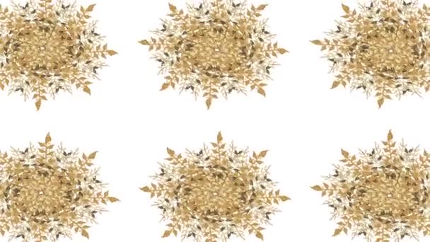 Κινηματογραφικό Φόντο Πολύχρωμα Στοιχεία Λουλούδια Εσοδεία Στυλ Σημαίας — Αρχείο Βίντεο