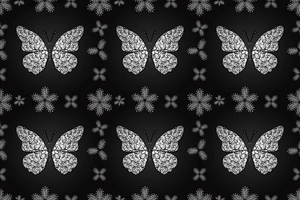 水彩抽象的な明るいパターン蝶の翼 レトロな色 グレー 黒の写真 ファブリック テキスタイル プリント 招待状の背景 — ストック写真
