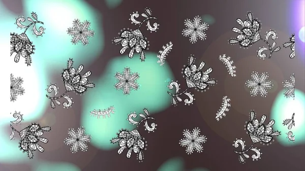 モトリーのイラスト 小さなカラフルな花 小さな花のラスターキュートなパターン ファッションプリントのためのテンプレートのエレガント 春の花の背景 中立の花 — ストック写真