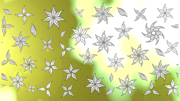 Blühende Dekorative Frühlingsgarten Textur Florales Muster Raster Illustration Blume Nahtlosen — Stockfoto