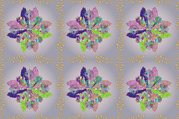 Απρόσκοπτη Floral Pattern Μέσα Σχεδιασμός Επίπεδων Στοιχείων Λουλούδι Λουλούδια Ουδέτερα — Φωτογραφία Αρχείου