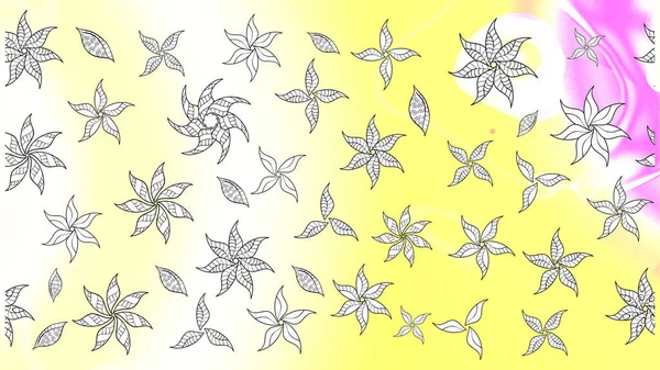 Raster Όμορφο Σχέδιο Υφάσματος Raster Ακουαρέλα Floral Σχέδιο Ευαίσθητα Λουλούδια — Φωτογραφία Αρχείου