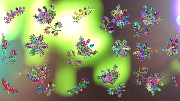 Gyönyörű Akvarell Virágok Fényes Festmény Inspigreen Semleges Barna Virág Nyomtatási — Stock Fotó