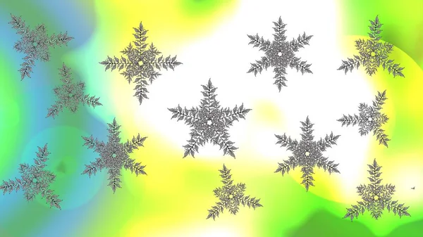 Rastrowa Ilustracja Boże Narodzenie Wzór Płatków Śniegu Abstrakcyjne Tło Projekt — Zdjęcie stockowe