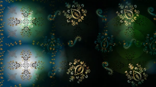 Wallpaper Baroque Damask Pattern Floral Pattern Graphic Modern Pattern Raster — Stock Photo, Image