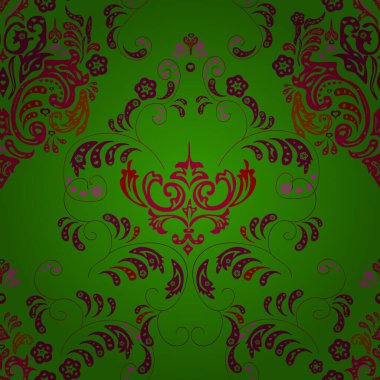 Çiçekli, pürüzsüz bir desen. Vintage tarzında vektör çiçek çizimi. Yumuşak, hoş renklerde bahar çiçekleri. vektör illüstrasyonu