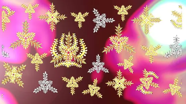 Χριστούγεννα Φόντο Νιφάδες Χιονιού Αφηρημένο Φόντο Εικονογράφηση Ράστερ Σχεδιασμός Διακοπών — Φωτογραφία Αρχείου