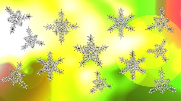 Boże Narodzenie Wzór Doodle Płatki Śniegu Rastrowych Tła Ilustracja Rastrowych — Zdjęcie stockowe