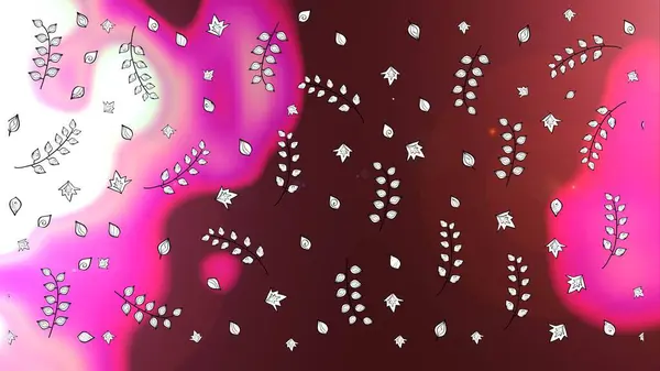 Сучасна Стильна Текстура Квітковий Візерунок Растровий Коричневий Рожевий Фіолетовий Лінії — стокове фото