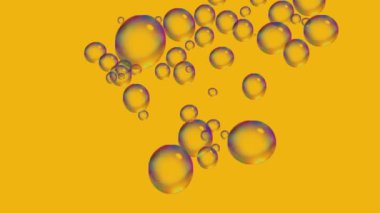 Renkli toplarla hareket arkaplanı.