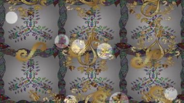 Renkli toplar ve baloncuklar ile hareket arkaplanı.