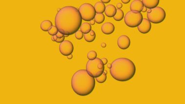 Renkli toplar ve baloncuklar ile hareket arkaplanı.