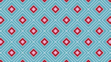 Renkli unsurlarla hareketli arka plan görüntüleri. Çiçekler. Eski model. Bayrak tarzı. Video kaydı. Şablon. Kusursuz..