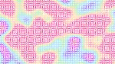 Renkli unsurlarla hareketli arka plan görüntüleri. Çiçekler. Eski model. Bayrak tarzı. Video kaydı. Şablon.