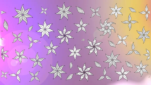 Úžasný Hladký Květinový Vzor Jasně Barevnými Květy Listy Růžové Fialové — Stock fotografie