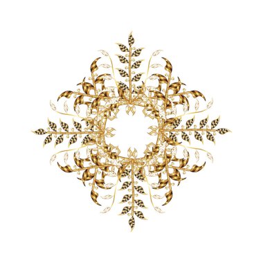 Noel Kış tasarım için renkli kar taneleri. Kar tanesi doodle çizilmiş grafik. Vektör çizim.