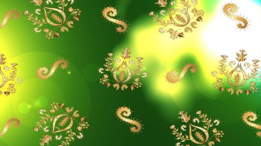 Sanat terapisi tarzı zen çizim için altın mandala şeklindeki kar tanelerini birleştirin. El çizimi, dövme stili, kumaş tasarımı ve Raster illüstrasyonunda kartlar..