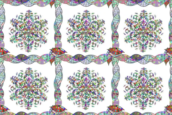 stock image Seamless pattern. Ultrafashionable fabric pattern. Organic motif background.