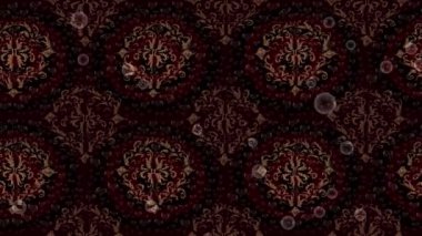 Renkli unsurlarla hareketli arka plan görüntüleri. Çiçekler. Eski model. Bayrak tarzı. Video kaydı. Şablon. Ekran koruyucular ya da reklamlar için karalama. Kusursuz. Döngü.