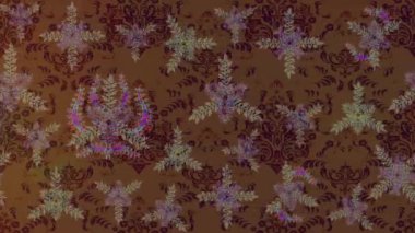 Renkli unsurlarla hareketli arka plan görüntüleri. Çiçekler. Eski model. Bayrak tarzı. Video kaydı. Şablon. Ekran koruyucular ya da reklamlar için karalama. Kusursuz. Döngü.