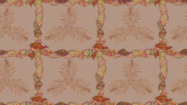 Renkli unsurlarla hareketli arka plan görüntüleri. Çiçekler. Eski model. Bayrak tarzı. Video kaydı. Şablon. Ekran koruyucular ya da reklamlar için karalama. Kusursuz. Döngü.