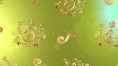 Renkli unsurlarla hareketli arka plan görüntüleri. Çiçekler. Eski model. Bayrak tarzı. Video kaydı. Şablon. Ekran koruyucular ya da reklamlar için karalama. Kusursuz. Döngü.