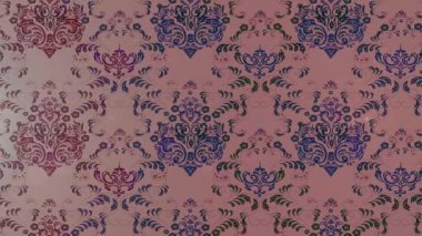 Renkli unsurlarla hareketli arka plan görüntüleri. Çiçekler. Eski model. Bayrak tarzı. Video kaydı. Şablon. Ekran koruyucular ya da reklamlar için karalama. Kusursuz. Döngü.