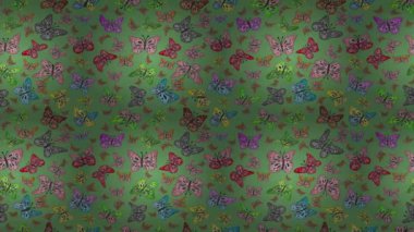 Renkli unsurlarla hareketli arka plan görüntüleri. Çiçekler. Eski model. Bayrak tarzı. Video kaydı. Şablon. Ekran koruyucular ya da reklamlar için karalama. Kusursuz. Döngü.