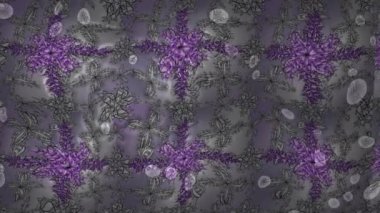 Renkli unsurlarla hareketli arka plan görüntüleri. Çiçekler. Eski model. Bayrak tarzı. Video kaydı. Şablon. Ekran koruyucular ya da reklamlar için karalama. Kusursuz. Döngü.