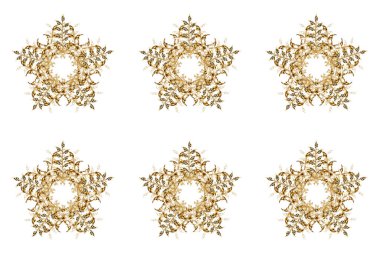 Noel 'de, Yeni Yıl' da, Zentangle kar taneleri. Yetişkin boyama sayfaları, sanat terapisi, bohem dövmesi, tişört desenli baskılar, posterler, logolar için serbest sanatsal illüstrasyon.