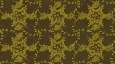 Çiçek deseni. Çiçeksiz arka plan. Şatafatlı bahar bahçesi dokusu. Raster illüstrasyonu.