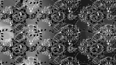 Kızılderili desenli desenli desenli şal deseni. Etnik Mandala süsü. Raster Henna dövme stili. Tekstil, tebrik kartı, boyama kitabı, telefon kılıfı baskısı için kullanılabilir.